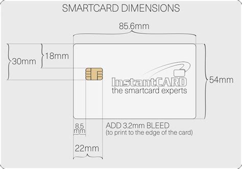 how big is a smart card|smart card size in inch.